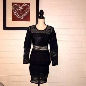 GOLD LABEL WOW COUTURE   Black bodycon fit.